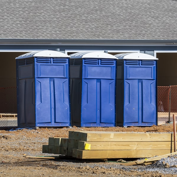 how can i report damages or issues with the portable restrooms during my rental period in Sherrills Ford